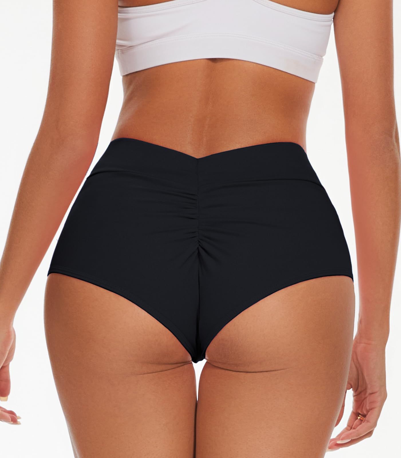 Hip Lifting Yoga Shorts Sports V Back