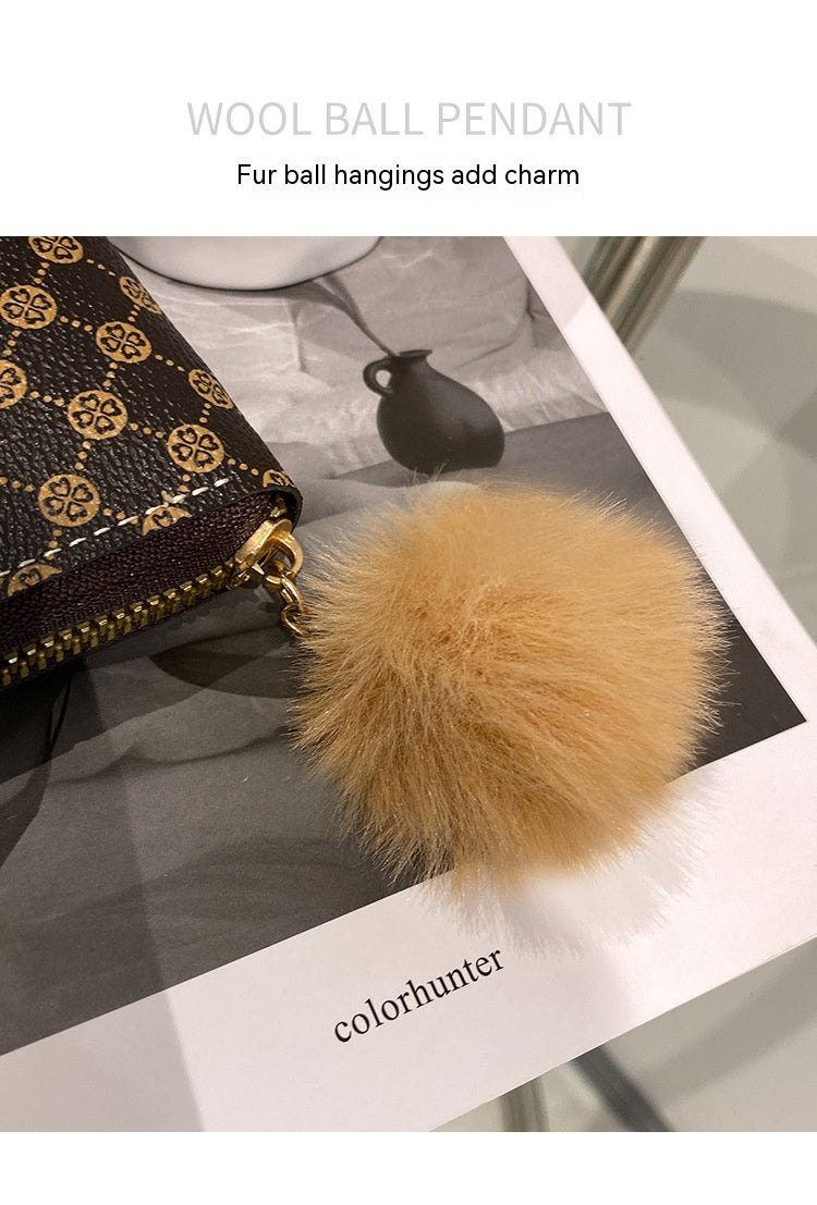 Women's Short Printing Color Contrast Korean Style Bag Wallet