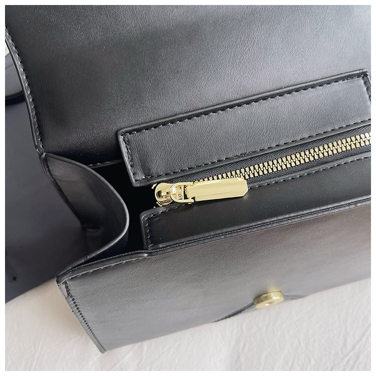Mining Stone Pattern Stitching Square Pouch Women's Classic All-match Niche Shoulder Bag