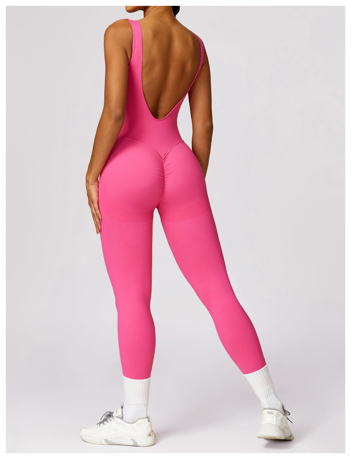 Tight Back Yoga Jumpsuit Sports Fitness Hollow Hip Lifting Yoga Jumpsuit Women