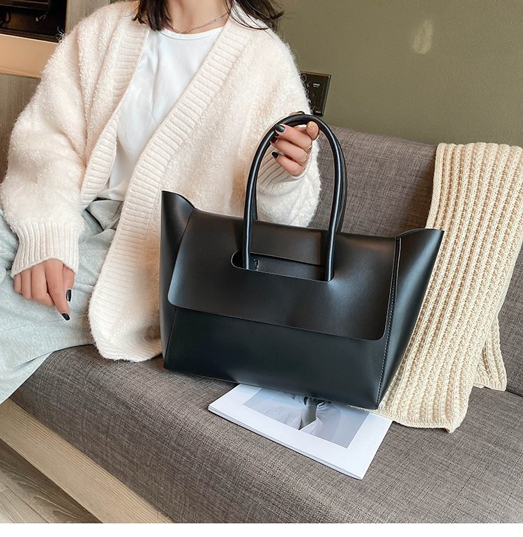 Fashion Women Shoulder Bags Large Capacity Handbags Simple Retro Tote Bags Solid Color Famous Brand High Quality Bags