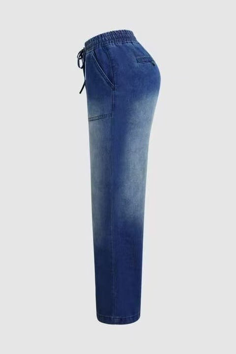 Women's Casual Slim Fit All-matching Straight Jeans