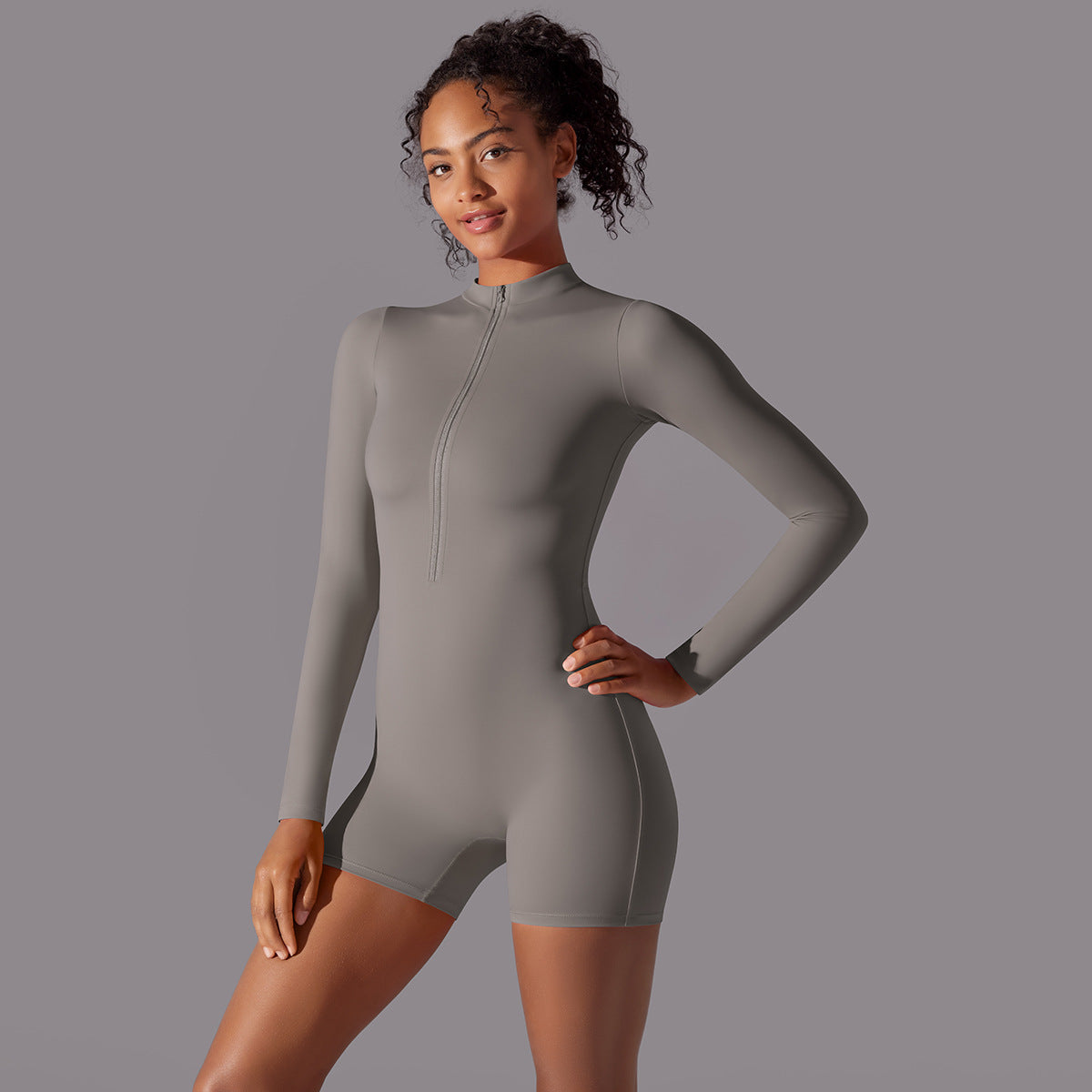 Long Sleeve One-piece Dance Fitness Sports Jumpsuit