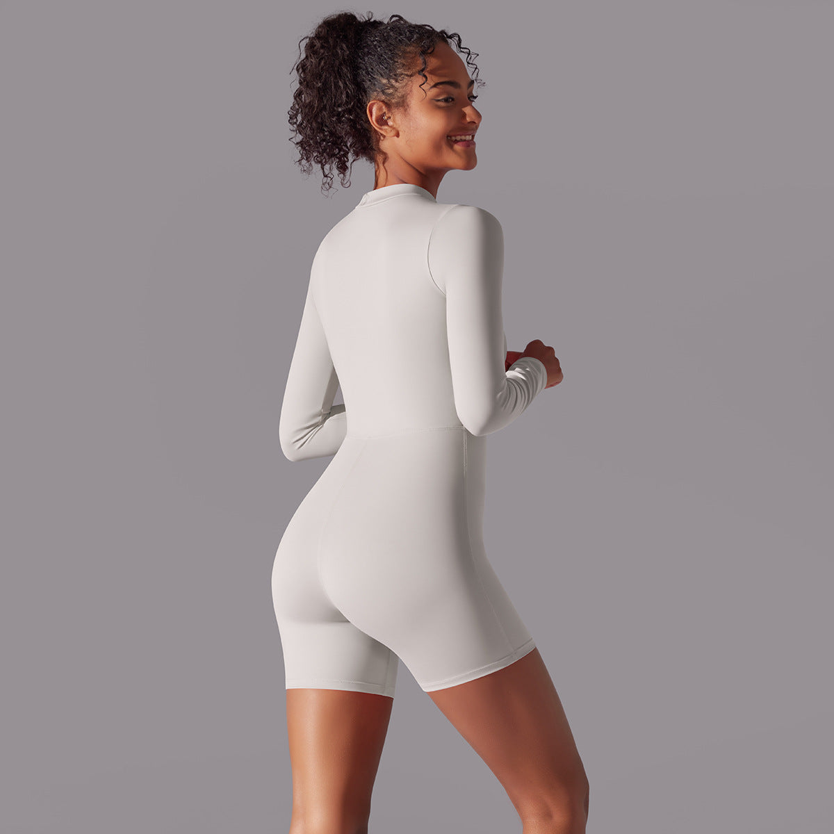 Long Sleeve One-piece Dance Fitness Sports Jumpsuit