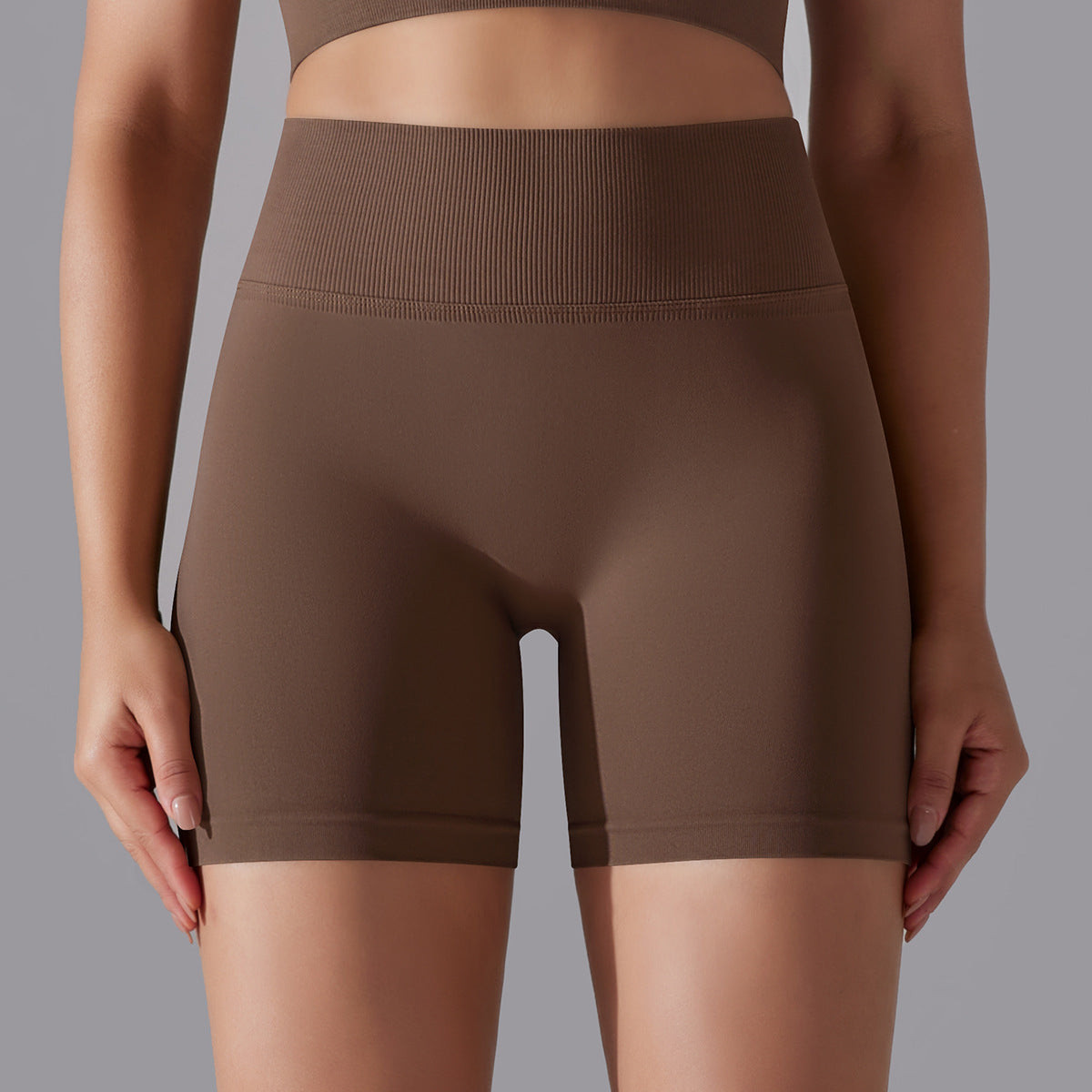 Hip Raise Skinny High Elastic Yoga Shorts