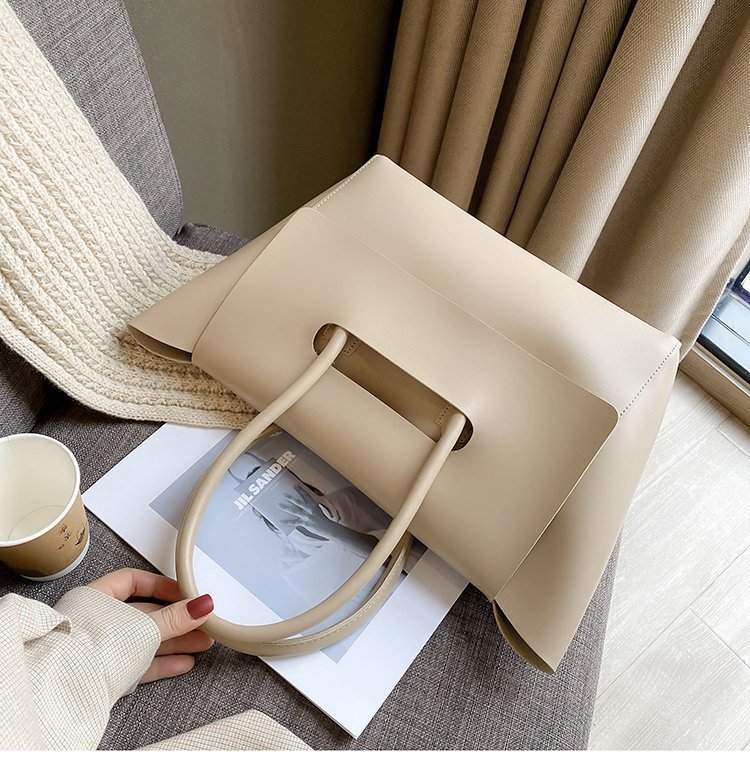 Fashion Women Shoulder Bags Large Capacity Handbags Simple Retro Tote Bags Solid Color Famous Brand High Quality Bags