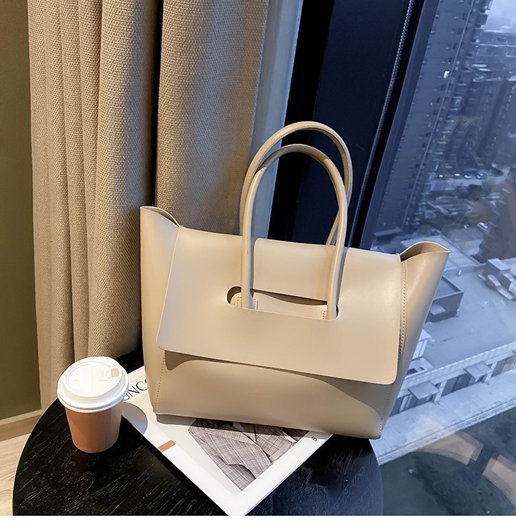 Fashion Women Shoulder Bags Large Capacity Handbags Simple Retro Tote Bags Solid Color Famous Brand High Quality Bags