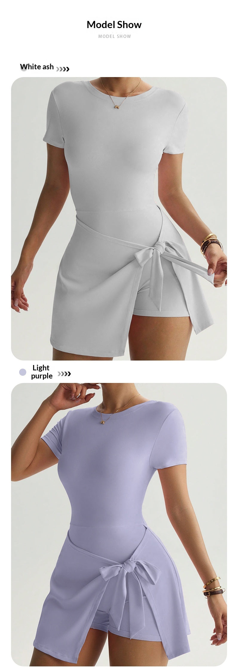 Womens Casual Outdoor Solid-Colored Yoga Jumpsuit Skirt