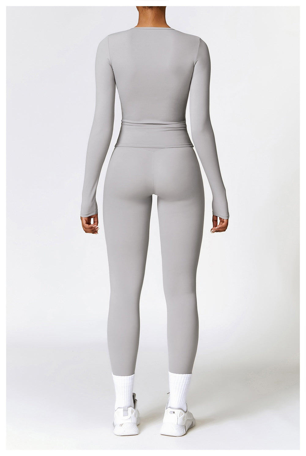Tight-fitting Brushed Yoga Suit Quick-drying Fitness Clothes Fitness Long Sleeve Tracksuits Sports Suit Gym Top High Waist Leggings Women Sets Yoga Set