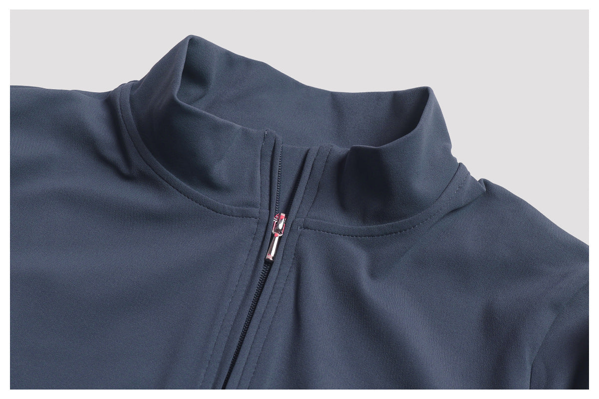 Zip-up Long-sleeve Yoga Bodysuit Fitness And Workout One-piece