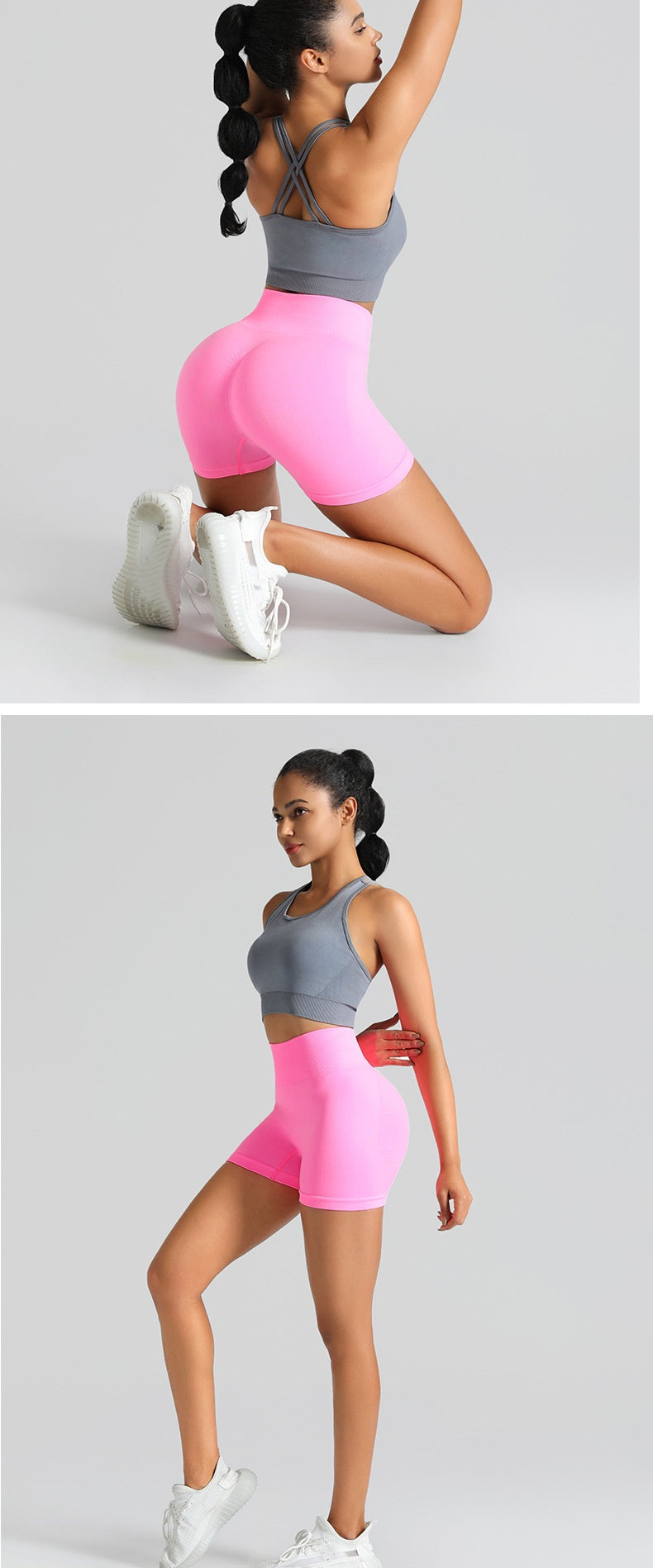 Outdoor Seamless Yoga Shorts Hip Lifting Fitness