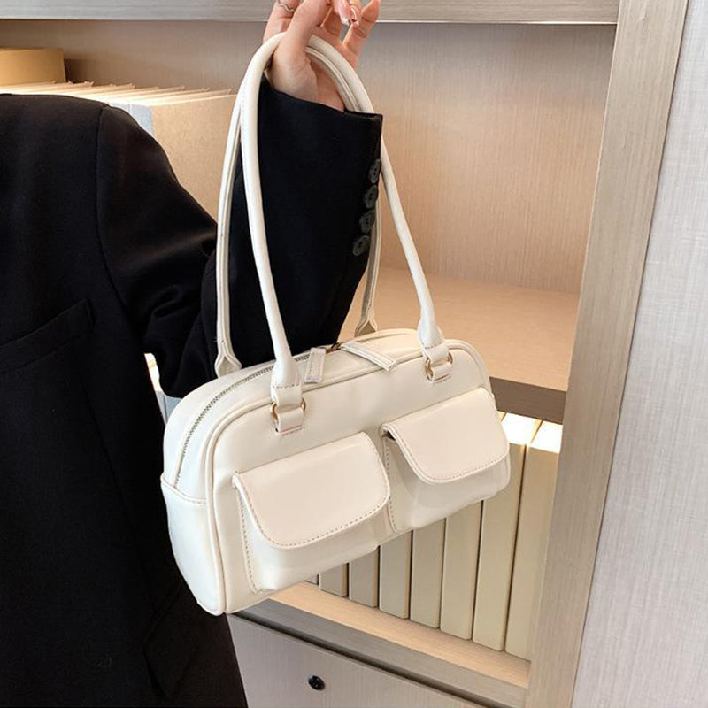 Multi-pocket Design Shoulder Bag Fashion Versatile Square Handbags Women Underarm Bags