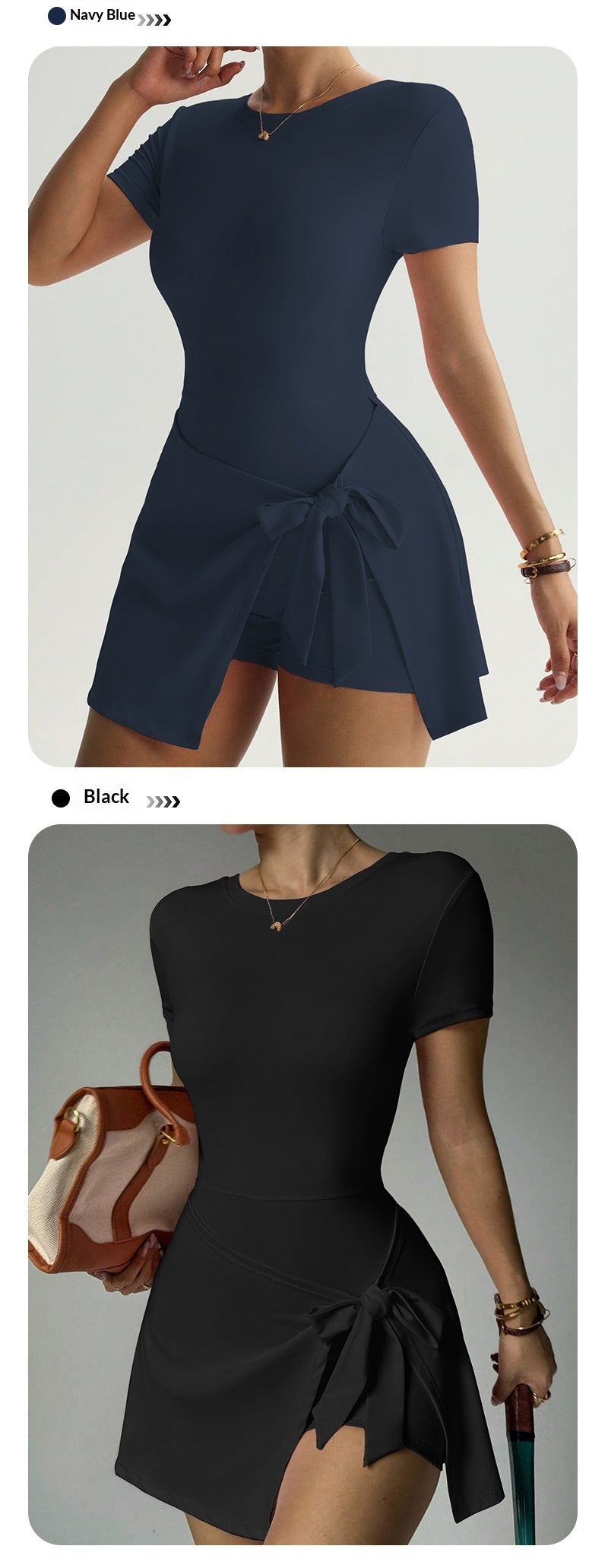 Womens Casual Outdoor Solid-Colored Yoga Jumpsuit Skirt