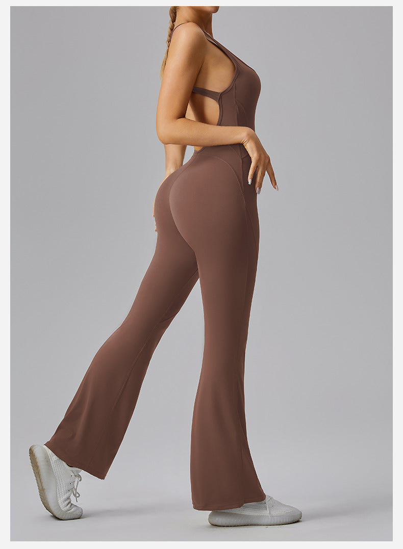 European And American Backless Sleeveless Jumpsuit Women