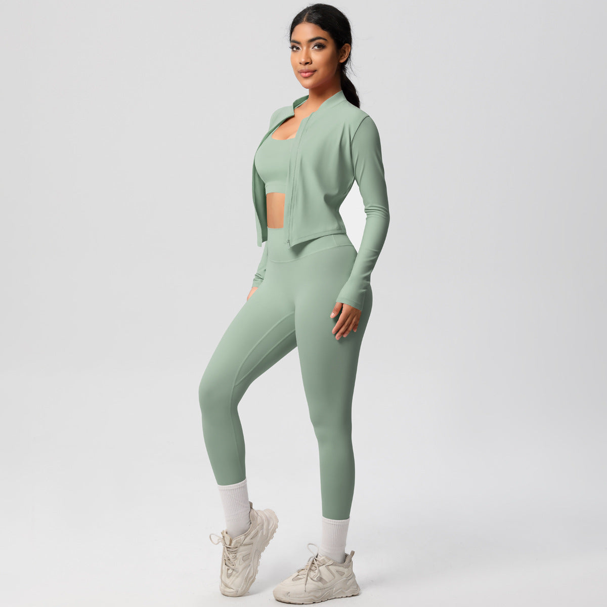 Outdoor Sports Tight-fitting Yoga Outfit Set
