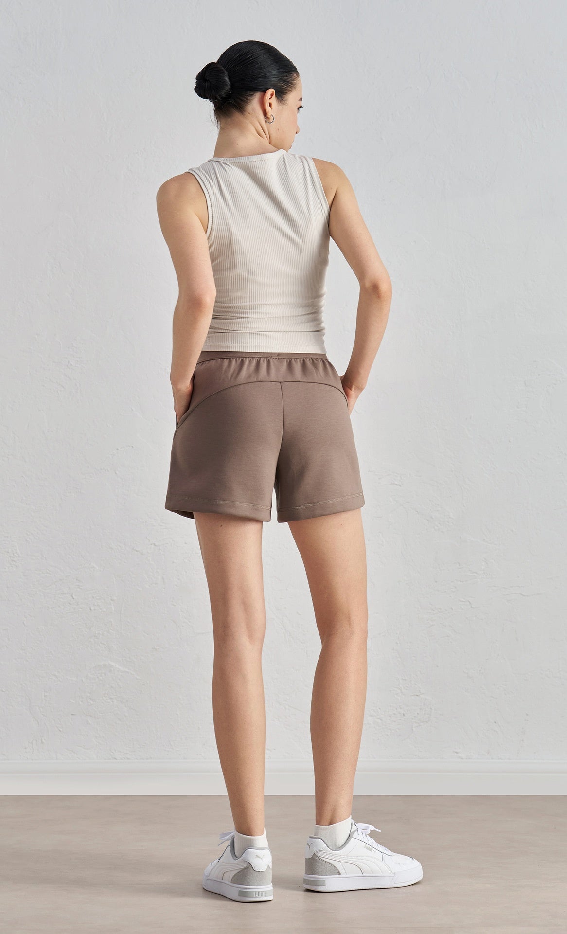 Air Layer Loose And Simple Yoga Shorts