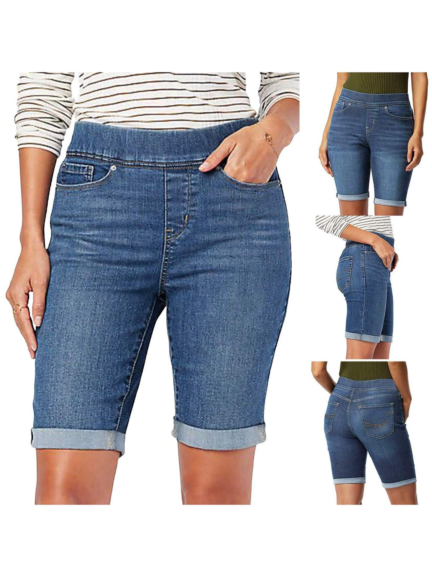 Women's Embroidered Casual Slim Fit All-matching Jeans