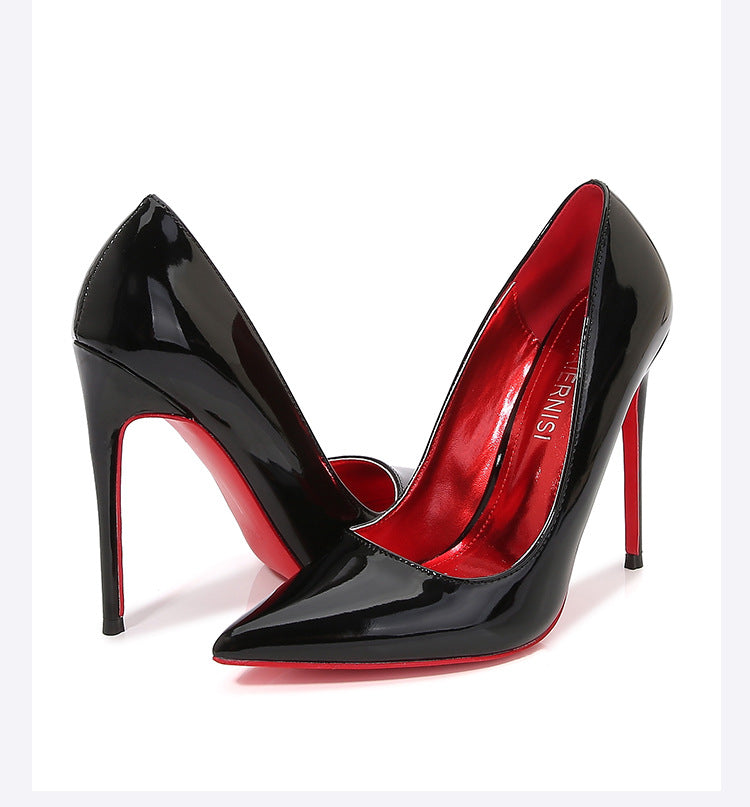 Large Size Pointed Toe 12cm Stiletto Heel High Heels