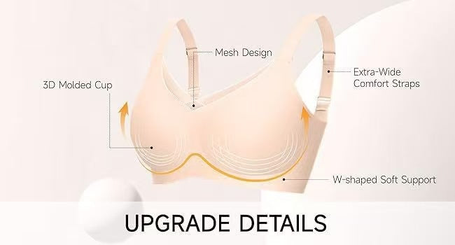 Cross-mesh Lingerie Womens Jelly-striped Bra Womens