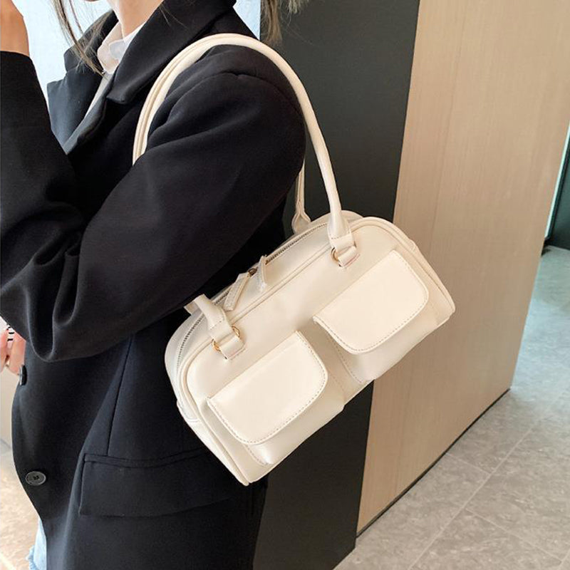 Multi-pocket Design Shoulder Bag Fashion Versatile Square Handbags Women Underarm Bags