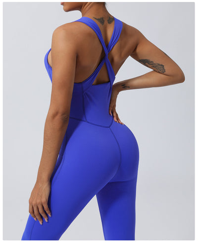 Skinny Yoga Clothes Sports Workout Clothes Hip-lift And Belly Shaping Micro-pull Dance Yoga Jumpsuit