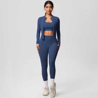 Outdoor Sports Tight-fitting Yoga Outfit Set