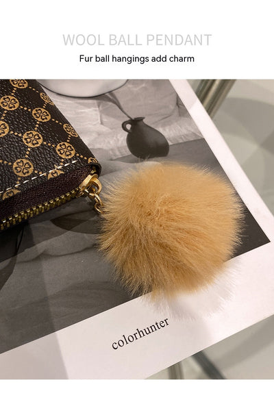 Women's Short Printing Color Contrast Korean Style Bag Wallet