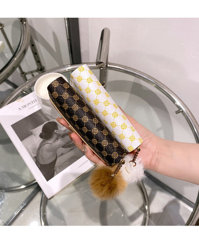 Women's Short Printing Color Contrast Korean Style Bag Wallet