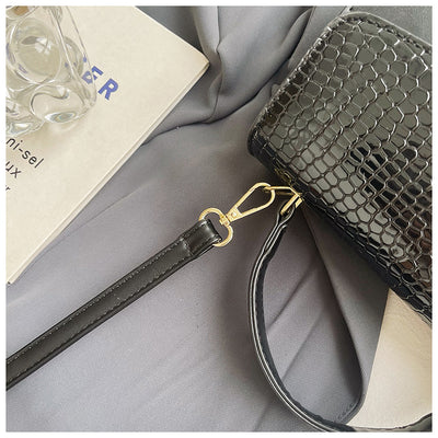 Mining Stone Pattern Stitching Square Pouch Women's Classic All-match Niche Shoulder Bag
