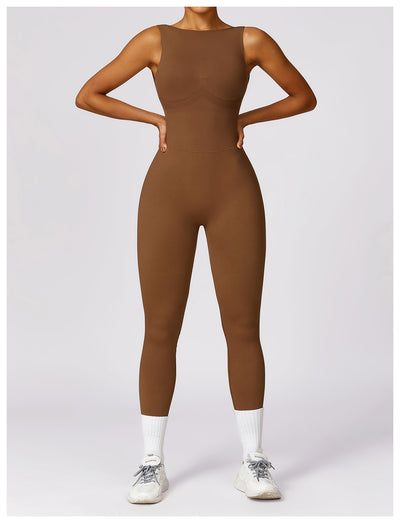 Tight Back Yoga Jumpsuit Sports Fitness Hollow Hip Lifting Yoga Jumpsuit Women