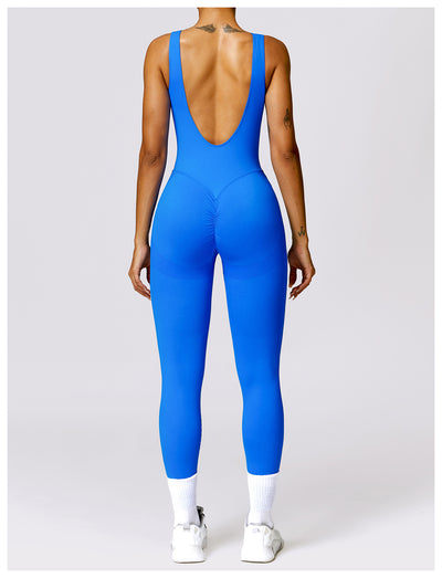 Tight Back Yoga Jumpsuit Sports Fitness Hollow Hip Lifting Yoga Jumpsuit Women