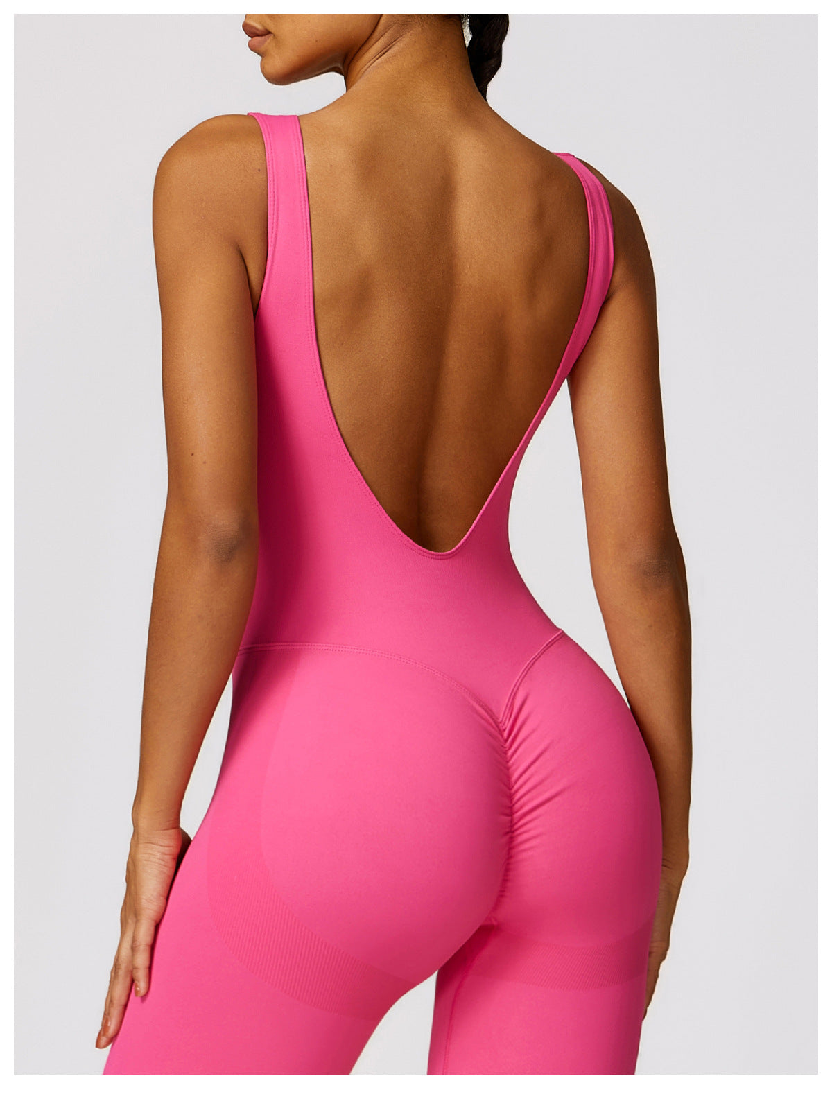 Tight Back Yoga Jumpsuit Sports Fitness Hollow Hip Lifting Yoga Jumpsuit Women
