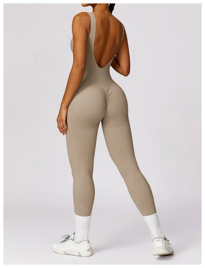 Tight Back Yoga Jumpsuit Sports Fitness Hollow Hip Lifting Yoga Jumpsuit Women
