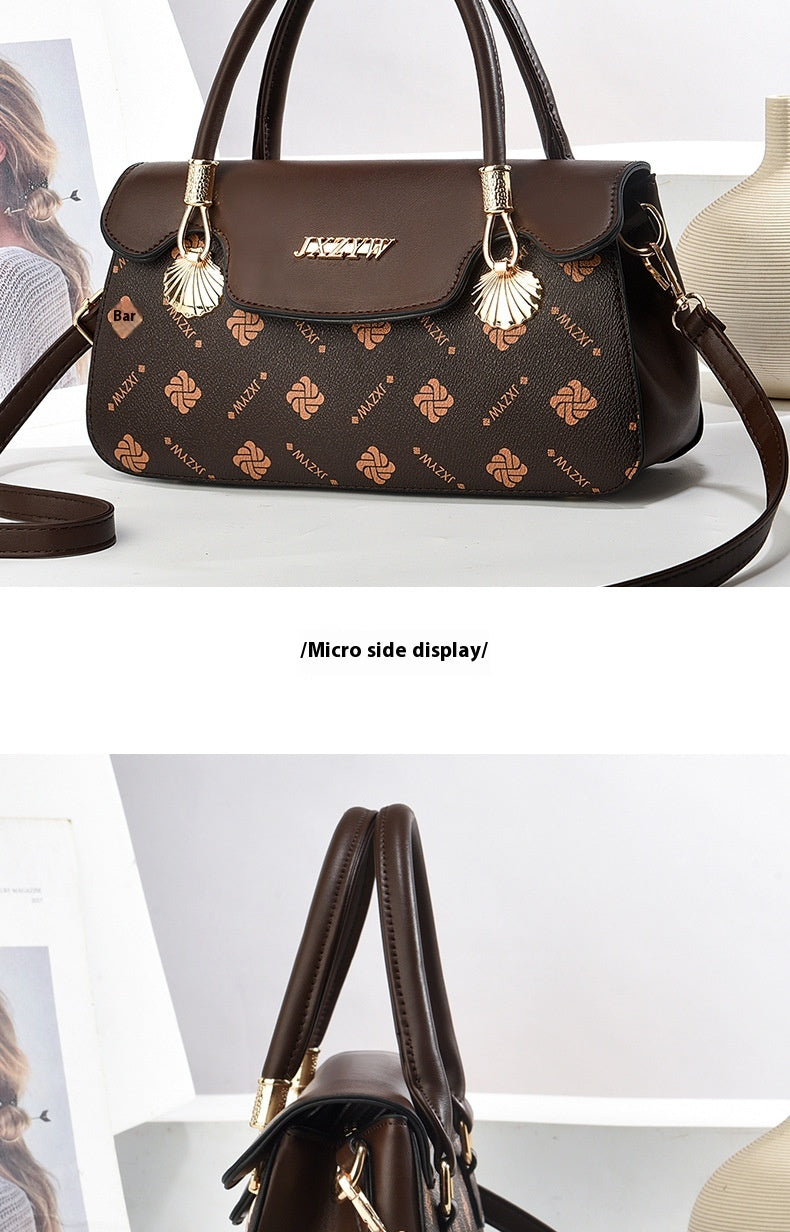 Vintage Exquisite Letter-printed Women's Handbag Fashion Printed Casual Simple Handbag Women's Cross-body Bag