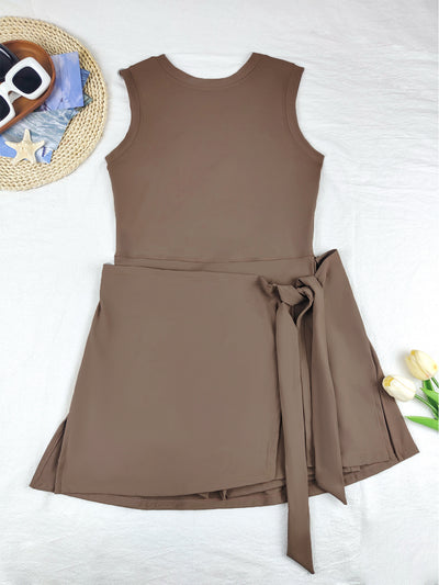 Fake Two-piece Anti-exposure Tight Exercise Fitness Yoga Tennis Skirt Sport Dress
