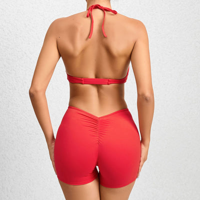 Tight Fitness Fake Two Pieces Yoga Jumpsuit