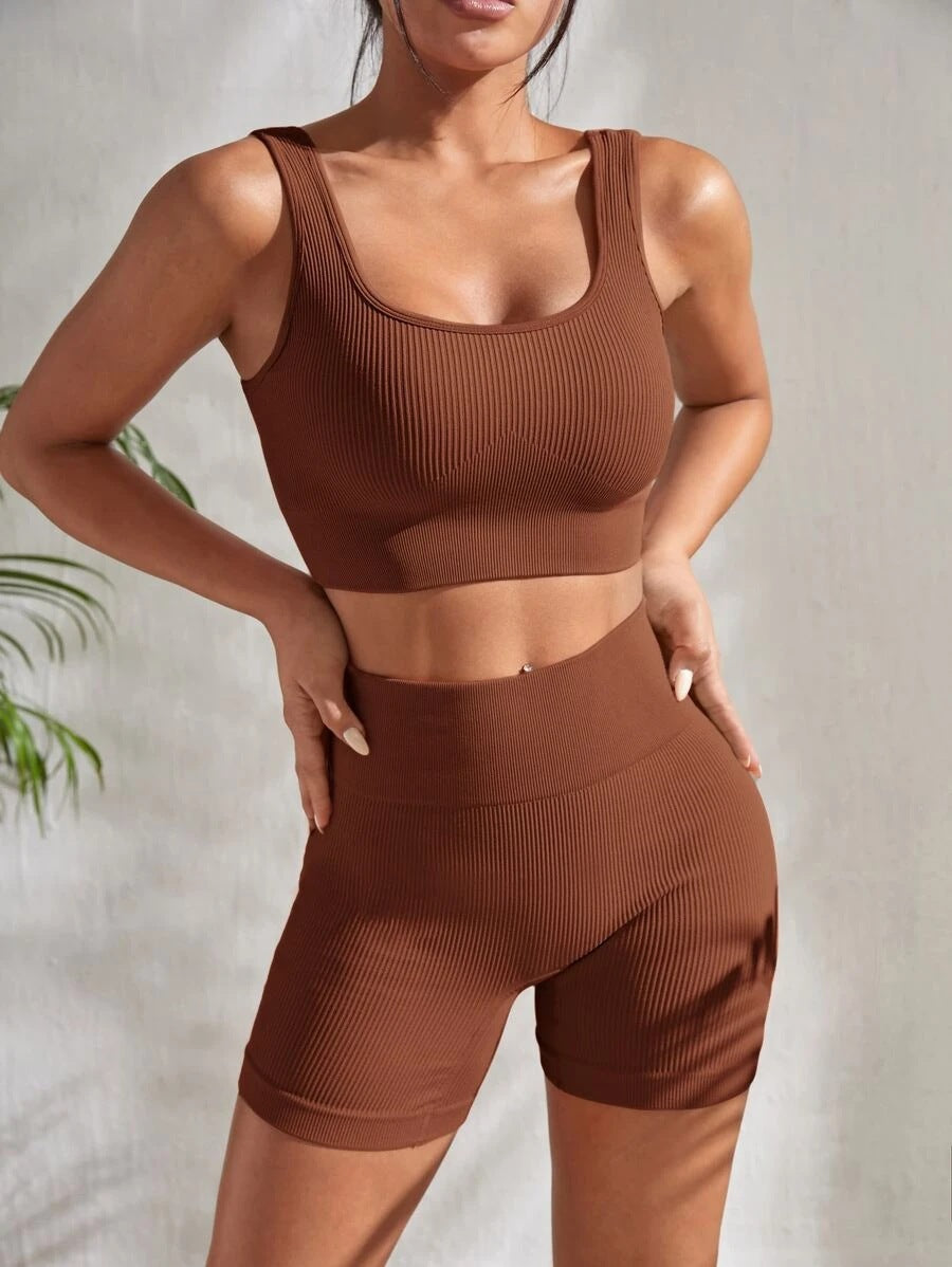 Yoga Clothes Shorts Sports Suit Women