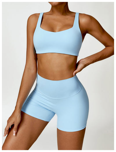 High Waist Yoga Shorts Belly Contracting Peach Hip Lifting Sport Shorts