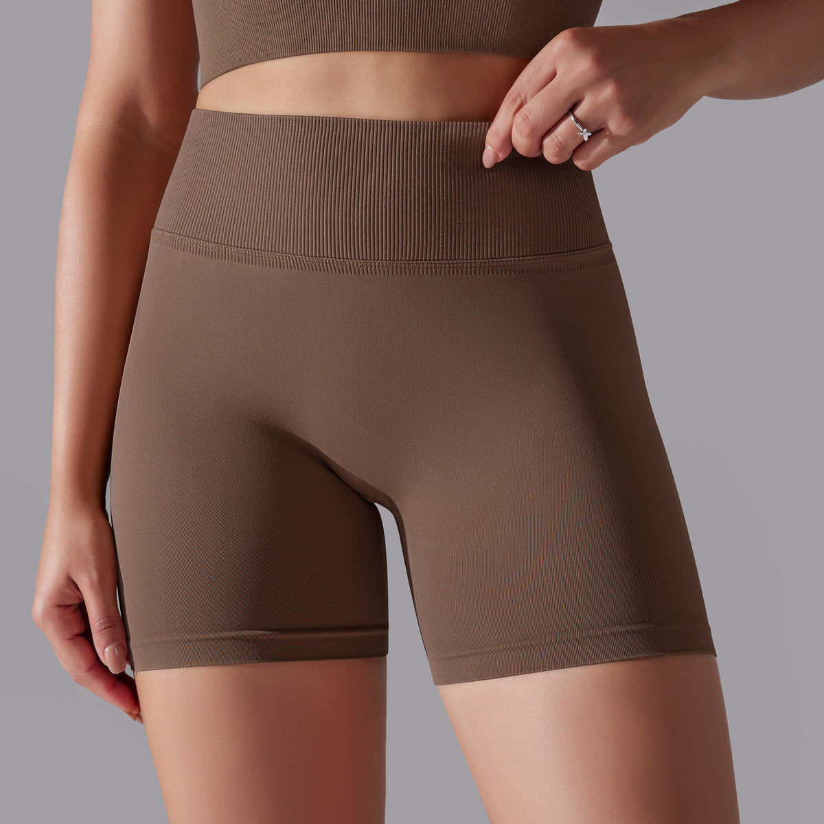 Hip Raise Skinny High Elastic Yoga Shorts