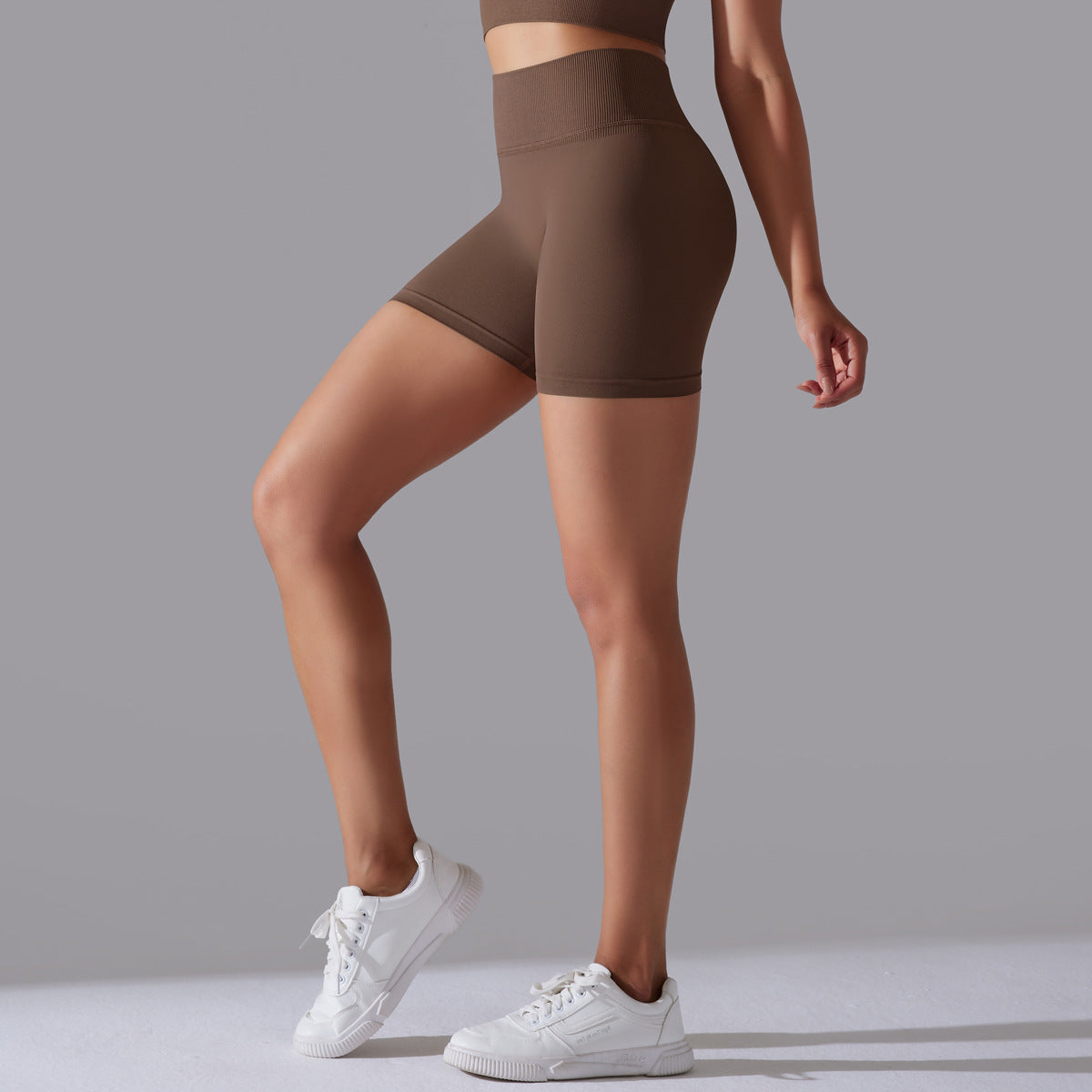 Hip Raise Skinny High Elastic Yoga Shorts
