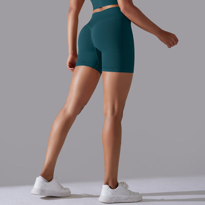 Hip Raise Skinny High Elastic Yoga Shorts