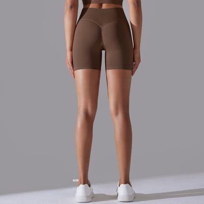 Hip Raise Skinny High Elastic Yoga Shorts