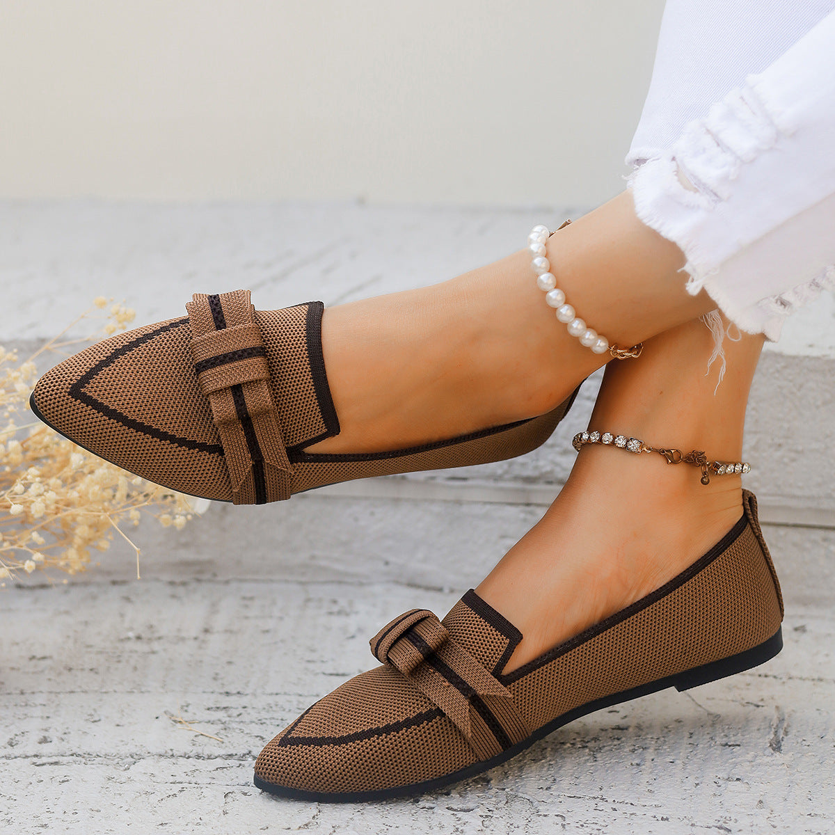 Casual And Comfortable Beautiful Bowknot Popular Element Shoes