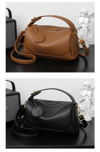 Crossbody Soft Leather Large Capacity Pillow Bag Women's Portable Shoulder Bag