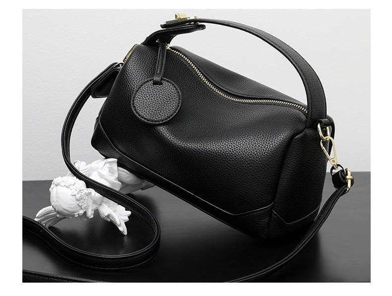Crossbody Soft Leather Large Capacity Pillow Bag Women's Portable Shoulder Bag