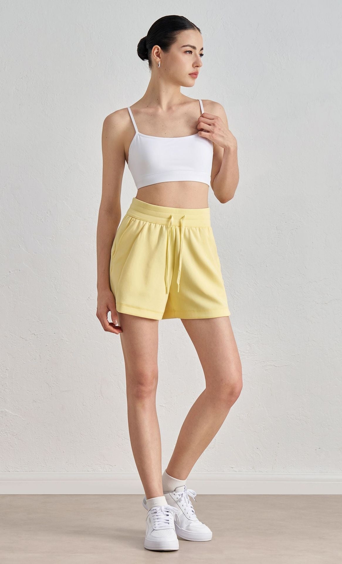 Air Layer Loose And Simple Yoga Shorts