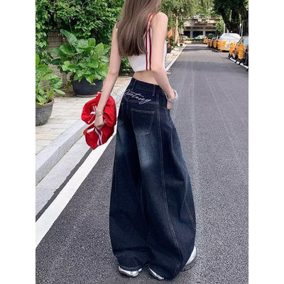 Women's American-style High Waist Machete Jeans