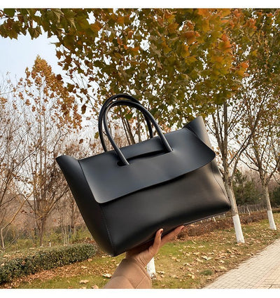 Fashion Women Shoulder Bags Large Capacity Handbags Simple Retro Tote Bags Solid Color Famous Brand High Quality Bags