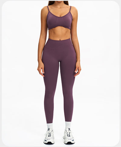 Women's Vest And Pants Color-blocking Yoga Set