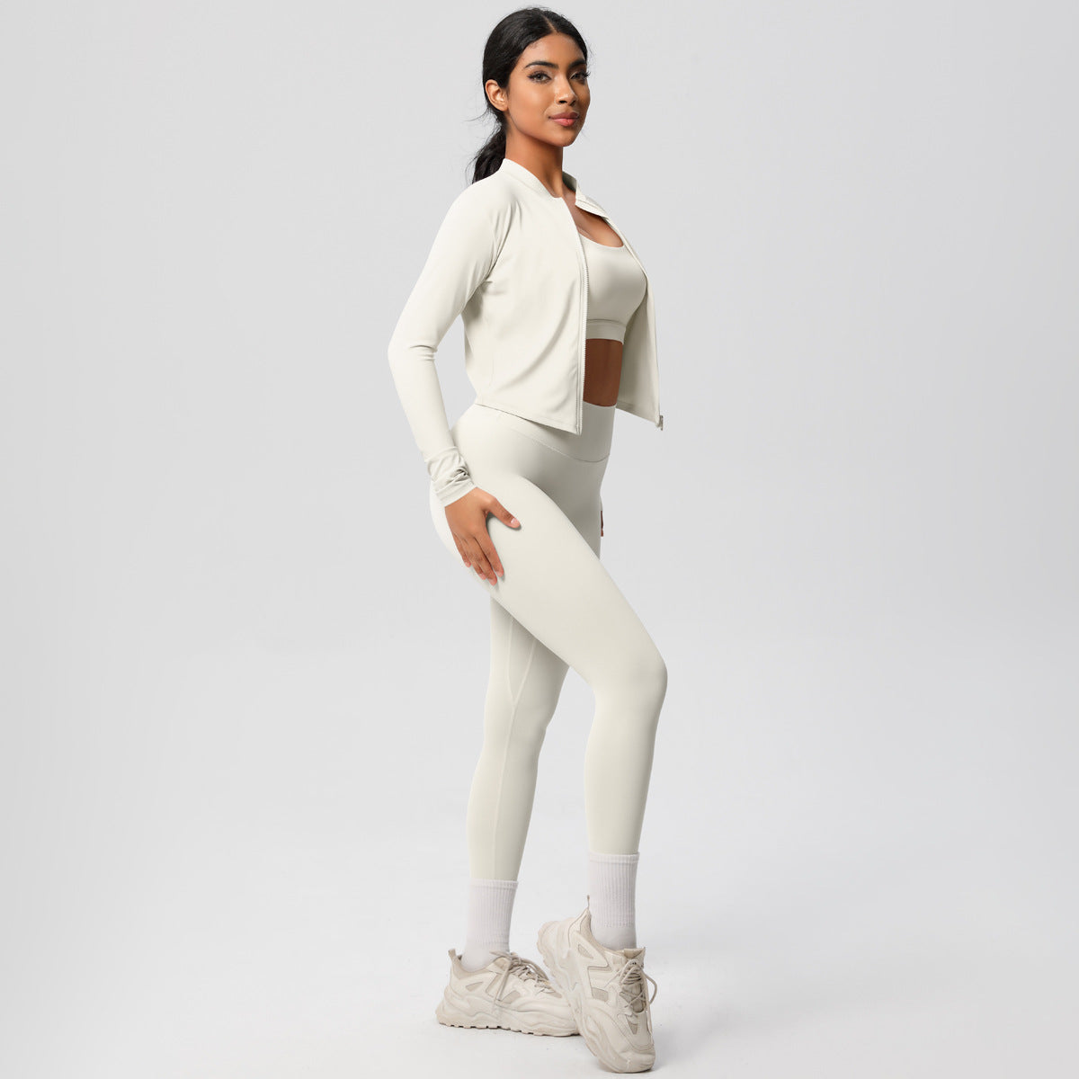 Outdoor Sports Tight-fitting Yoga Outfit Set